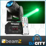 Beamz Panther 15 LED Mini Moving Head Beam DJ Effect Light w/ IR Remote Control