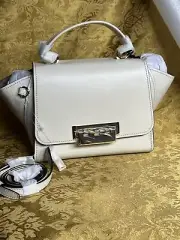 ZAC Zac Posen Eartha Top-Handle Crossbody Handbag/ Leather/Swan/$395