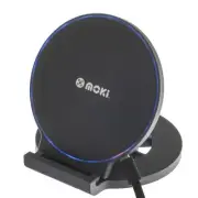 Moki ChargeStand ACC-MCP10WS Wireless Charger - 10W - Black [ACC-MCP10WS]