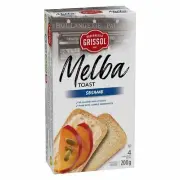 6x Grissol Melba Toast Sesame 200g From Canada - Always FRESH