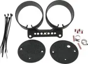 HD Blk Dual Speedo Tach Gauge Mount Bracket Kit Sportster 883 Deluxe 95