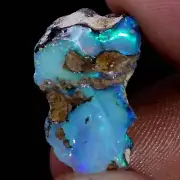 Ethiopian Opal Welo Fire Rough CRYSTAL 14.00 Cts AAA+ Cutting Jewelry USA DEALER