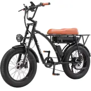 [EU Direct] KETELES KF8 Electric Bike 48V 23AH Battery 1000W Motor 20inches Tires 70-80KM Max Mileage 200KG Max Load Ele