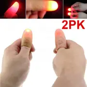 2pcs LED Lights Props Magic Light Up Finger Fingers Tricks Thumb GSPG78501x2