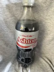 Share a Coke with Ashton 2025 Personalized Gift Coca~Cola Bottle 20oz Diet