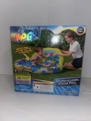 H20 GO Splash & Learn Kiddie Pool, 47" x 46" x 18", Match Shapes, Inflatable NEW
