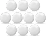 Silver Plated Blank Challenge Coin Laser Engravable Pattern for DIY Crafts Commemorative Collection Supplies (10 Pcs)