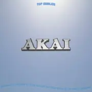 AKAI emblem brusched badge logo decal sticker plate aufkleber