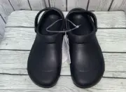 NEW- Crocs At Work Bistro Unisex Men’s 7 Women’s 9 Black Comfort Shoes Clogs