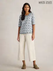 White Stuff White Cotton Weaver Jersey T-Shirt (F66648) | $104