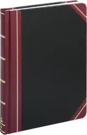 21150R Columnar Accounting Book, Record Rule, Black Cover, 150 Pages, 8 1/8 X 10