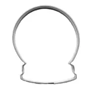 Snowglobe Snow Globe Crystal Ball Christmas 3.5'' Cookie Cutter