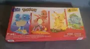 Pokemon Mega Construx Quad Set Pikachu Bulbasaur Charmander Squirtle 818 Pcs NEW