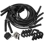 Aeroflow Universal Black Spark Plug Leads LS1 LS2 LS3 90 Degree GM Aeroflow - AF4030-32139