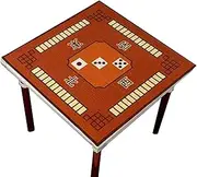 Mahjong Mat Card Table Cloth, Mahjong mat 1PCS 30.7-inch 32.7-inch 34.7-inch 31.5-inch and Noise Reduction Mahjong Card Game Table mat with Bag(Brown,34.7x34.7inch)