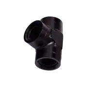 Aeroflow Brand NPT Female Pipe Tee 1/8" Black Finish Finish Hose Fitting