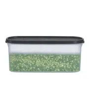 Tupperware Modular Mates Super Oval Storage #2 Container (7½ cup) Black New