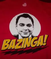 THE BIG BANG THEORY BAZINGA Sheldon Cooper T-Shirt XL NEW w/ tag