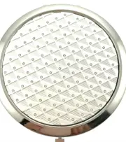 Oval Crystallized Compact 238 HandHeld Compact Mirror Bejewel Enamel Swarovski