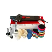 Mini Rotary Car Polisher Machine Buffing with Pads and M14 Extension Shafts