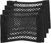 NOLITOY 4pcs Truck Net Mesh Storage Organizer Double Layer Elastic Car Trunk Cargo Bag Durable Interior Net for Efficient Car Boot Storage for Suvs and Pickup Trucks