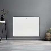 1000W White Electric Radiator Heaters for Home, Bathroom Safe Electric Heater Setback Timer Lot 20 & Advanced Thermostat Control Wall Mounted or Floor Standing Low Energy Panel Heater