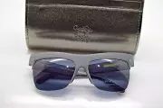 Cynthia Rowley Rectangular Grey Sunglasses Matte Crystal Rimless bottom