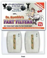 Gym Weight Lifter FART FILTER - Barbell Joke Gag Birthday Gift CHERRY AIR PM2.5