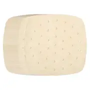 200pcs Air Fryer Liners 8.5 Inch Non-Stick Square Steamer Liners W Holes, Brown