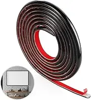 3 m Flexible Decorative Strip Self-Adhesive Black Ceiling Strips Decorative for DIY, Decoration, Mirror Edge, Wall, Picture Frame Edges, Cabinet Edges, Cracks