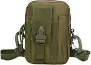 NAMOARLY Waist Bag Outdoor Multifunctional Pouch for Phone Case Pocket Army Green Durable Cloth Material for System Lightweight