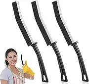 3Pcs Hard Bristle Crevice Cleaning Brush, Small Cleaning Brushes, Grout Cleaner Brush, Toilet Brush, Scrub Brush for Shower Tile, Skinny Gap Cleaning Tools for Household Use, Bathroom