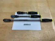 Snap-on Tools NEW HI-VIZ 3pc 3/8" Drive Soft Grip Locking Flex Head Ratchet Set