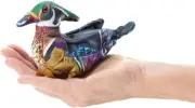 Folkmanis Mini Wood Duck Finger Puppet
