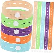 LABRIMP Elastic Clothing Storage Straps 50PCS Buttonholes for Bed Sheets Wrapping Straps for Tidy Closet Easy Assembly