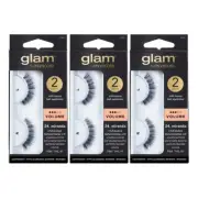 3x Manicare Glam Lash Volume Mink Effect 24. Miranda