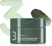 [numbuzin] No.3 Cleansing Balm | Pore & Makeup Cleansing Balm With Green Tea And Charcoal | Quick & Easy Cleansing, Reduces Blackheads, No Fragrance | 90ml