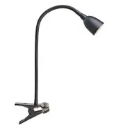 NHCLP-OL-BK Clamp Light Desk Lamp with Flexible Gooseneck, 3 Black Olivia LED