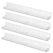 Floating Book Shelf for Wall,4 PCS Clear Acrylic Wall Bookshelf for Kids