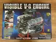 2013 Revell Visible V-8 Engine 1:4 Scale With Moving Pistons And Crank Model Kit