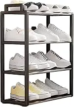 Shoes Storage Organizer, Four-Layer Standing Shoe Rack, Breathable Shoe Shelf, Closet Organizers, for Sneakers, High Heels, Boots, Space-Saving, Easy Access Storage, 17.91x7.4x20.98 inches