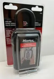 Master Lock Box Portable Push Button Safe Space Cover Keys Easy to Set 5422D NEW