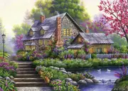 Ravensburger - Romantic Cottage Puzzle 1000pc