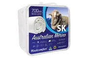 Woolcomfort Aus Made Merino Quilt 700Gsm 270X240cm Super King Size Quilt Covers