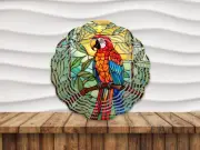 10" Colorful Parrot Wind Spinner