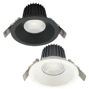 90mm Elias LED Downlight 12w Black, White CCT MD595B-CCT, MD595W-CCT Mercator Lighting