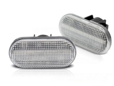 SIDE TURN MARKERS WHITE LED SEQ fits Renault CLIO II 1998 - 2005 3D/5D