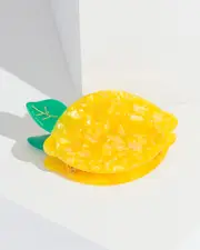 Yellow Lemon Claw Clip