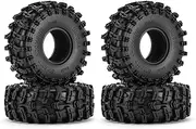 INJORA 1.0 Tyres - S5 Swamp Stomper Crawler Tyre for TRX4M AX24 SCX24 FCX24 1/18 1/24 RC Crawler Car, 63 x 24 mm, T1018