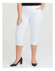 [Taking Shape] Editorial Crop Pant in White